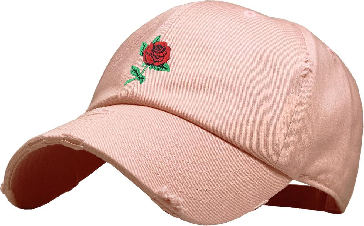【 】embroidered logo cap spring rose ROSE EMBROIDERY VINTAGE DAD HAT | KBETHOS